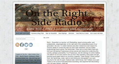 Desktop Screenshot of ontherightsideradio.com