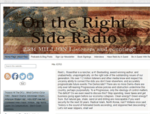 Tablet Screenshot of ontherightsideradio.com